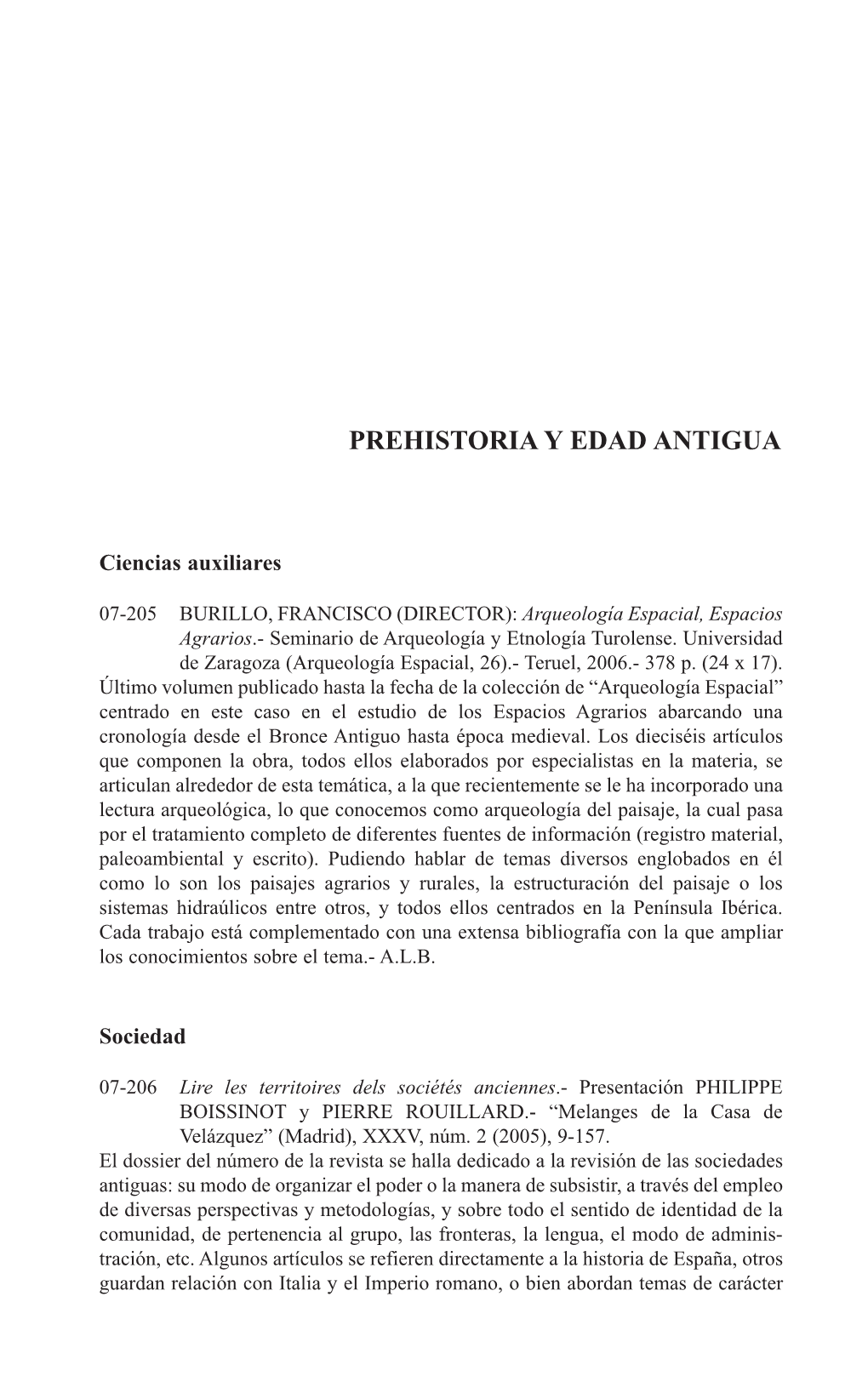 Prehistoria Y Edad Antigua