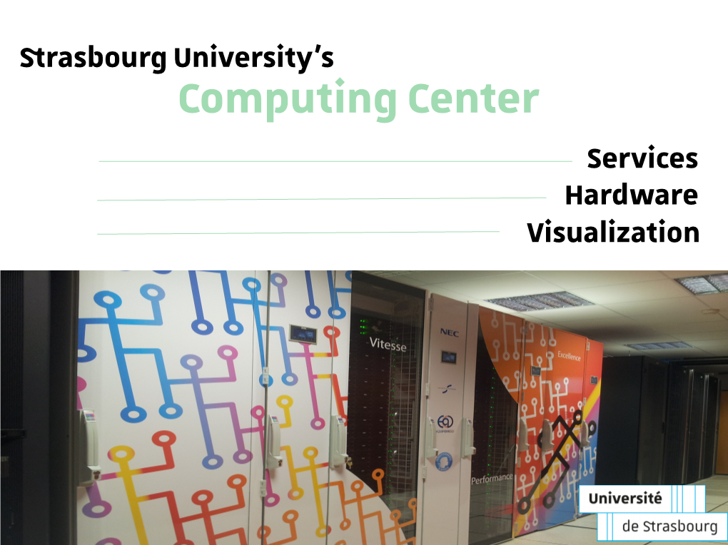 Computing Center Services Hardware Visualization Service Offer