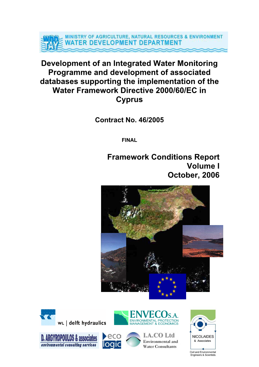 Development of an Integrated Water Monitoring Programme And