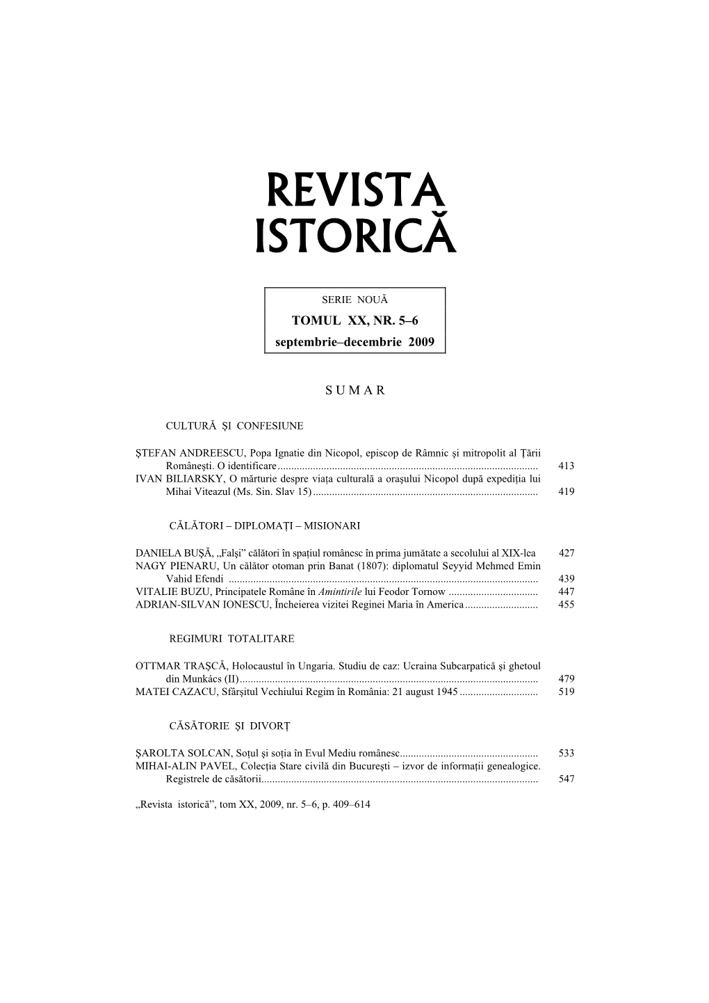 Revista Istorică