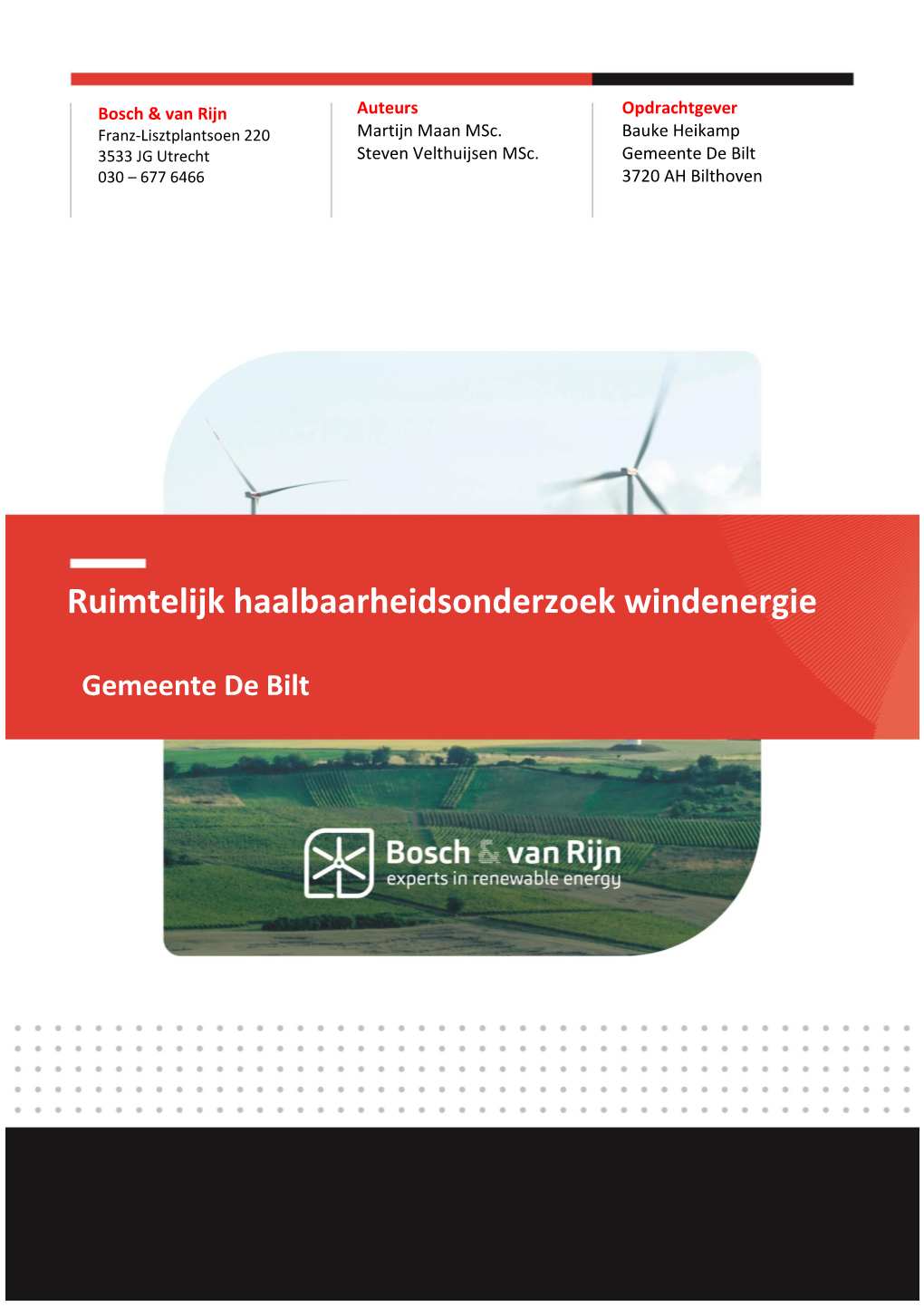 Ruimtelijk Haalbaarheidsonderzoek Windenergie