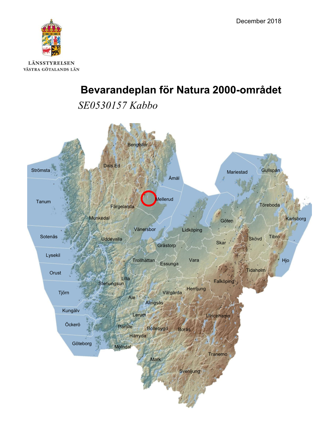 Bevarandeplan För Natura 2000-Området SE0530157 Kabbo