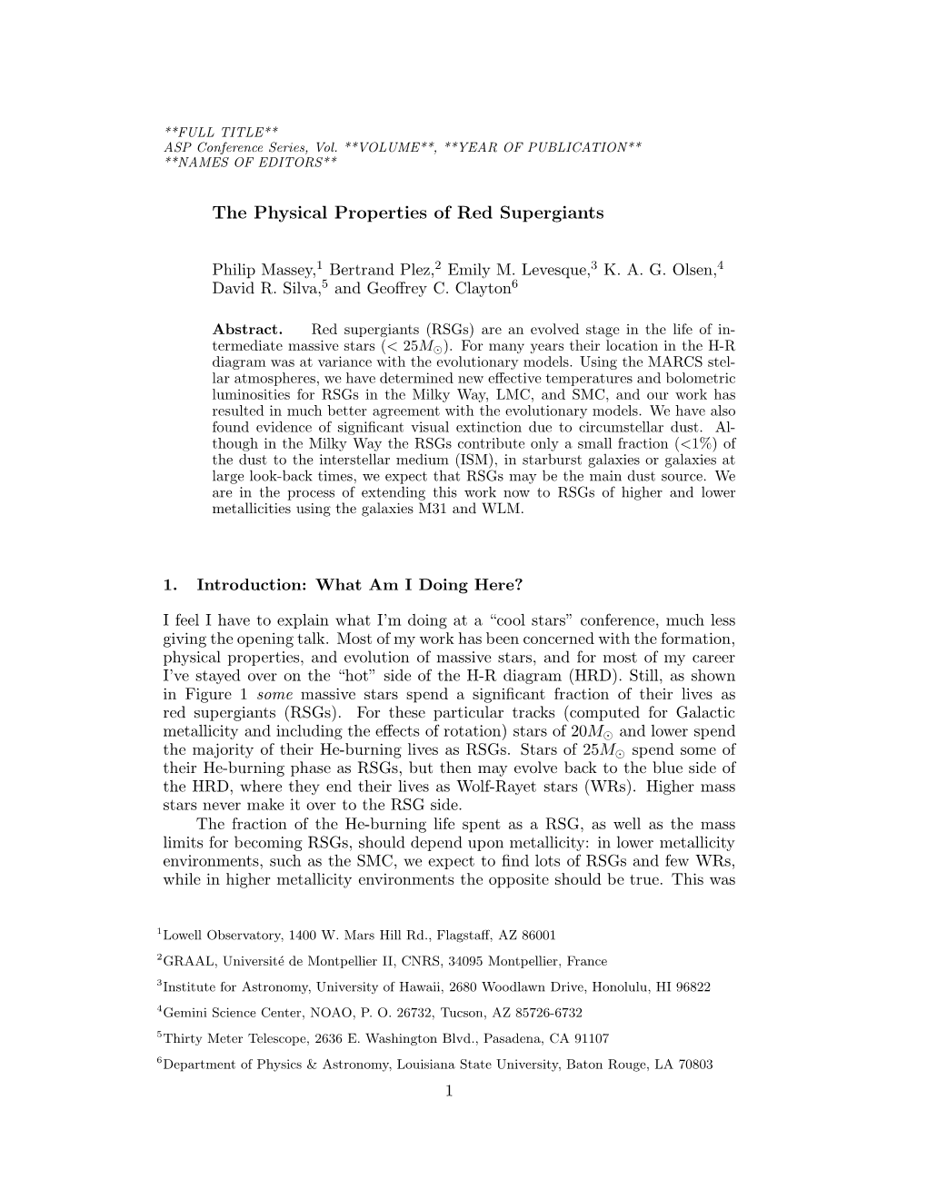 The Physical Properties of Red Supergiants