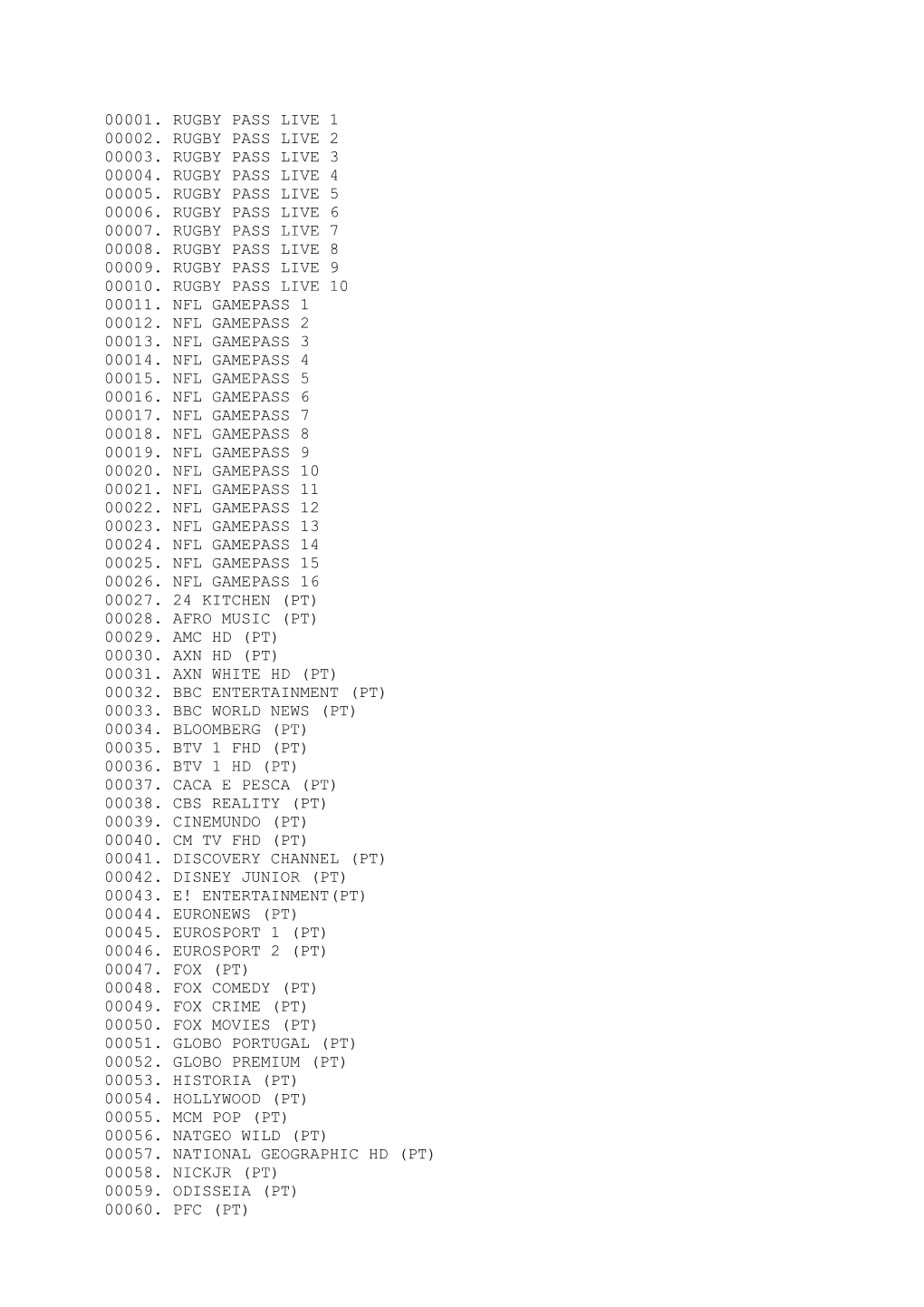 00001. Rugby Pass Live 1 00002. Rugby Pass Live 2 00003