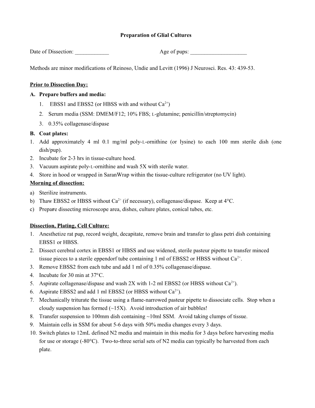 Protocol for Anti-Parvalbumin Staining of Sections