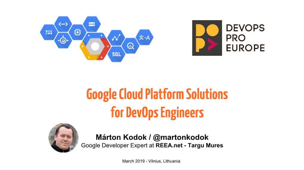 Google Cloud Platform Solutions for Devops Engineers