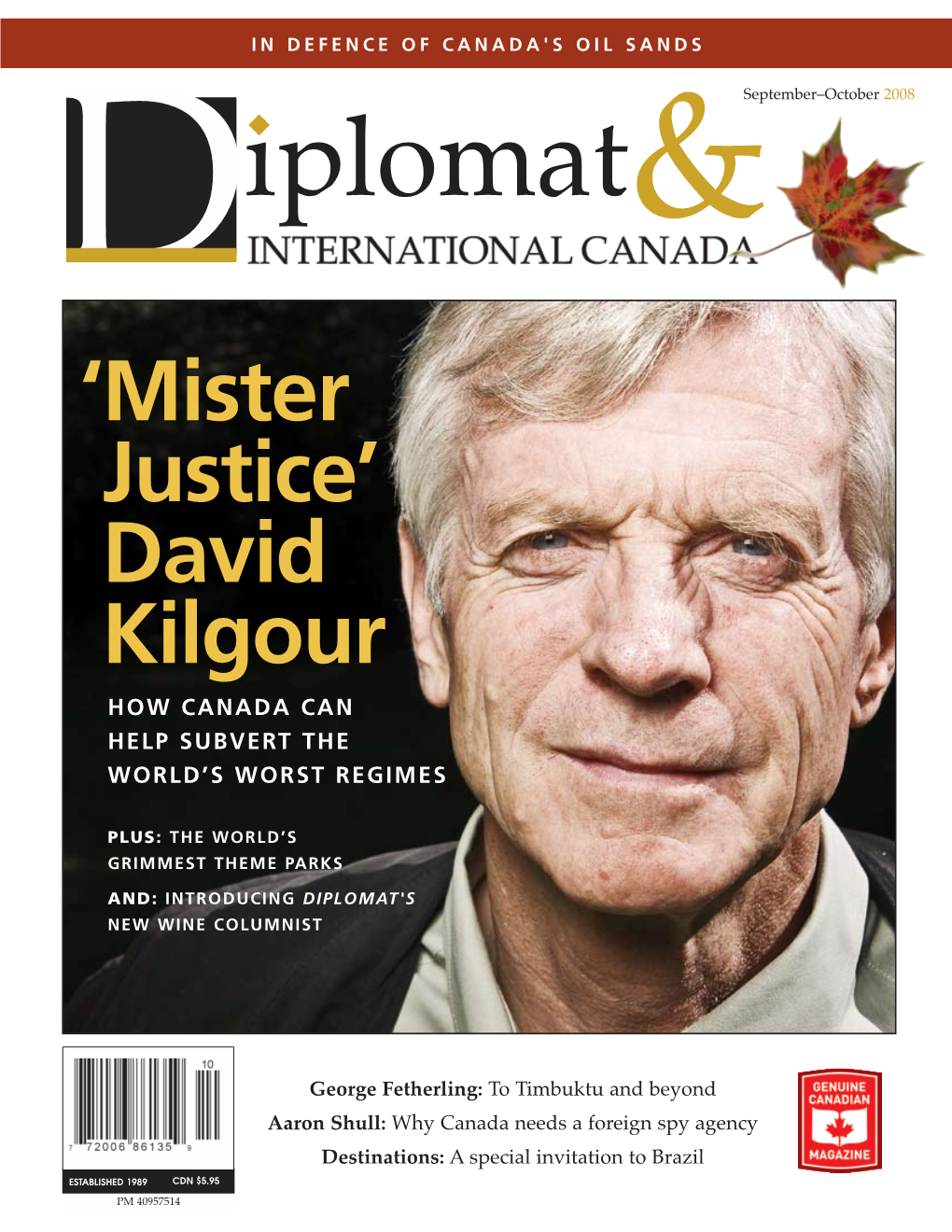 ' Mister Justice' David Kilgour