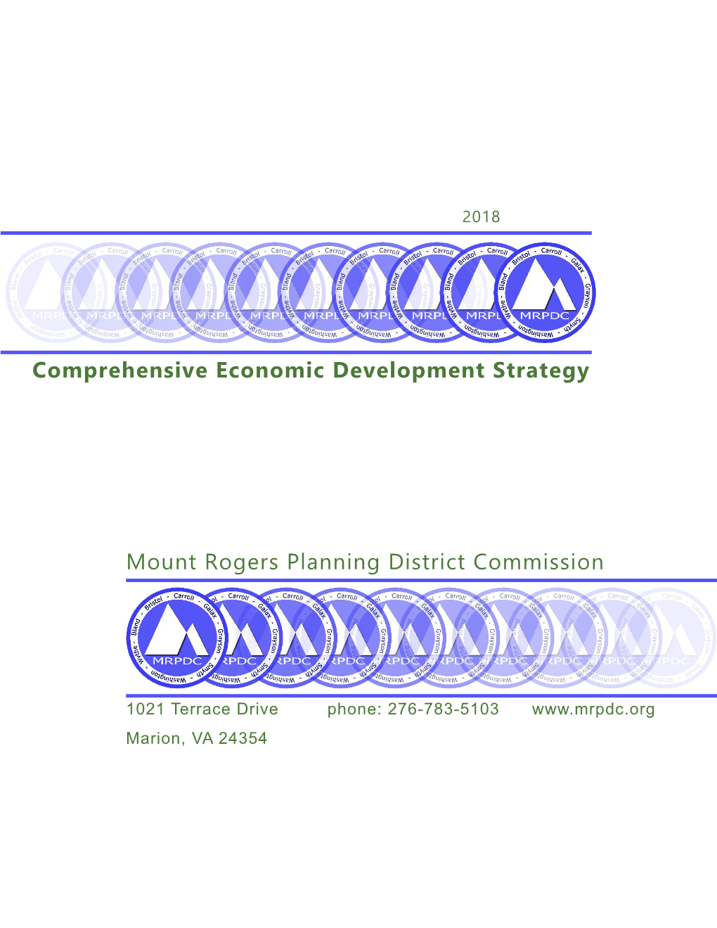 The Mount Rogers Planning District Commission 2018-2023 CEDS