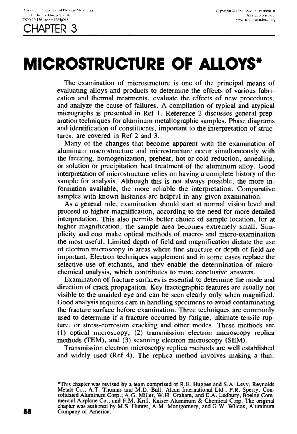 Microstructure of Alloys*