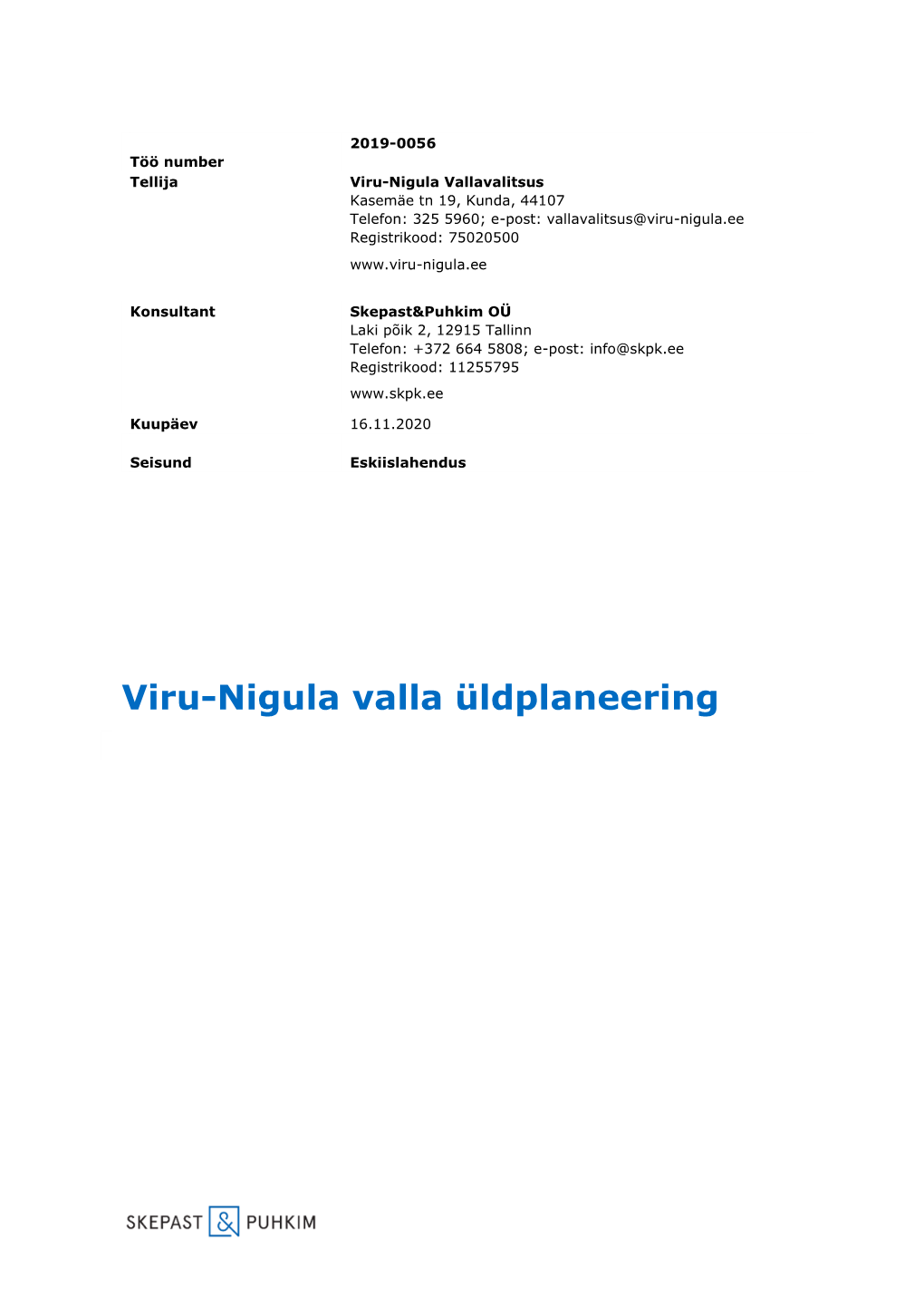 Viru-Nigula Valla Üldplaneering