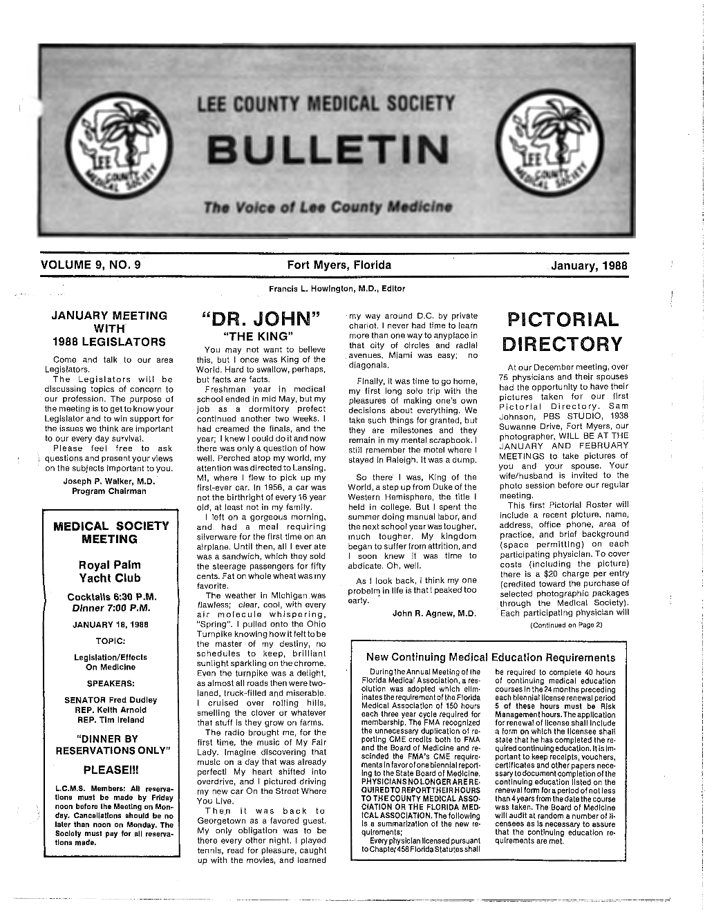 Medical Bulletins Year 1988