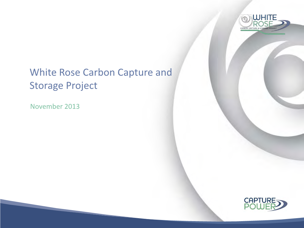 White Rose Carbon Capture and Storage Project