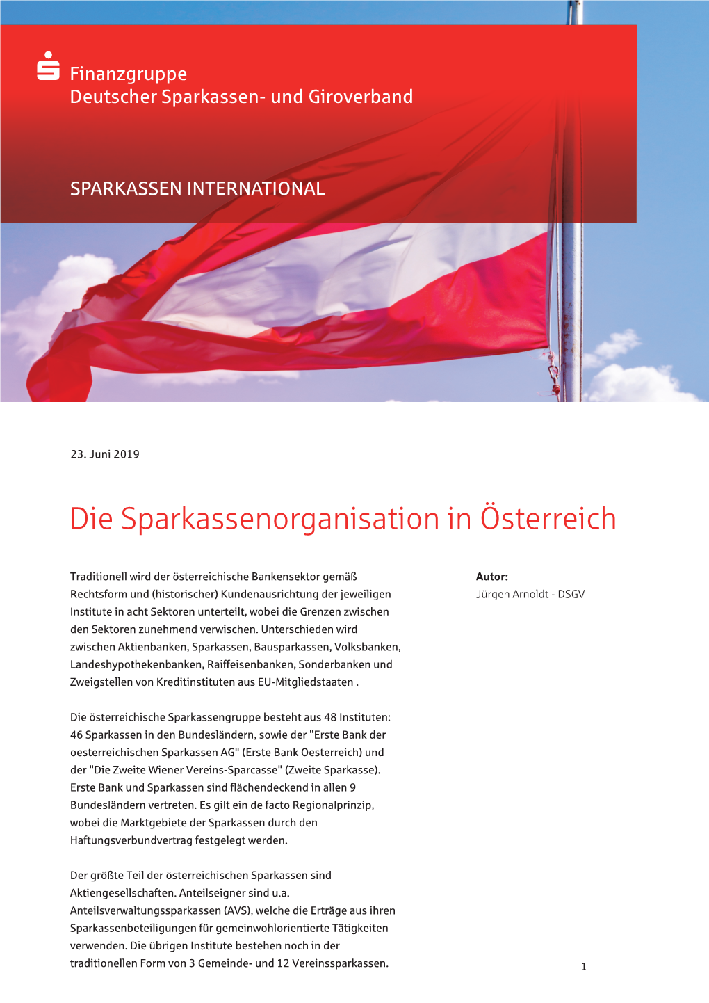 Die Sparkassenorganisation in Österreich