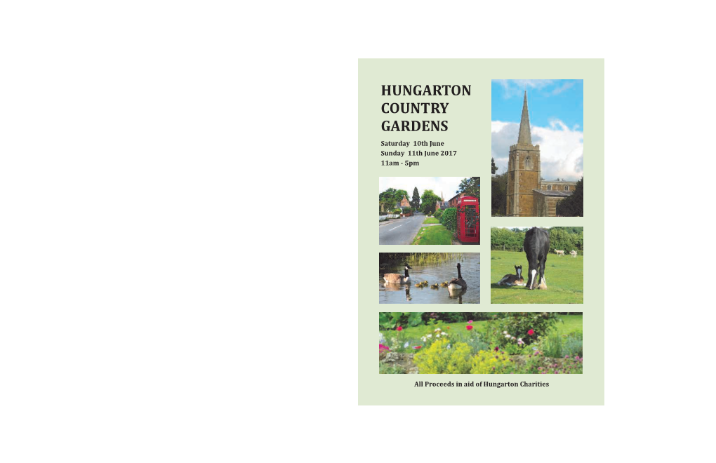 Hungarton Country Gardens Program