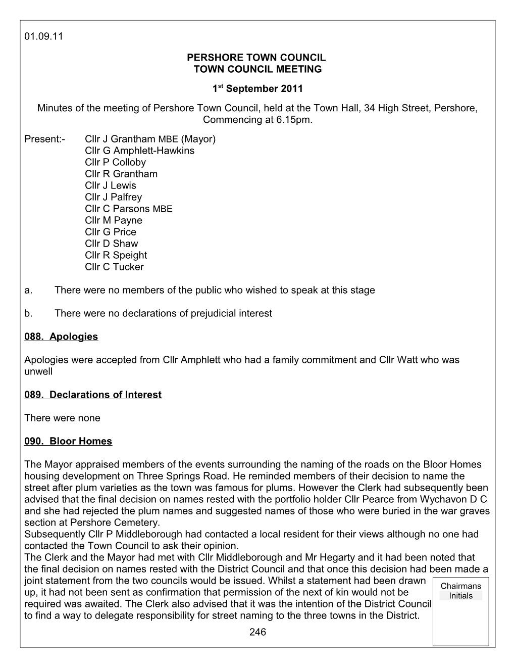 Pershore Town Council s2