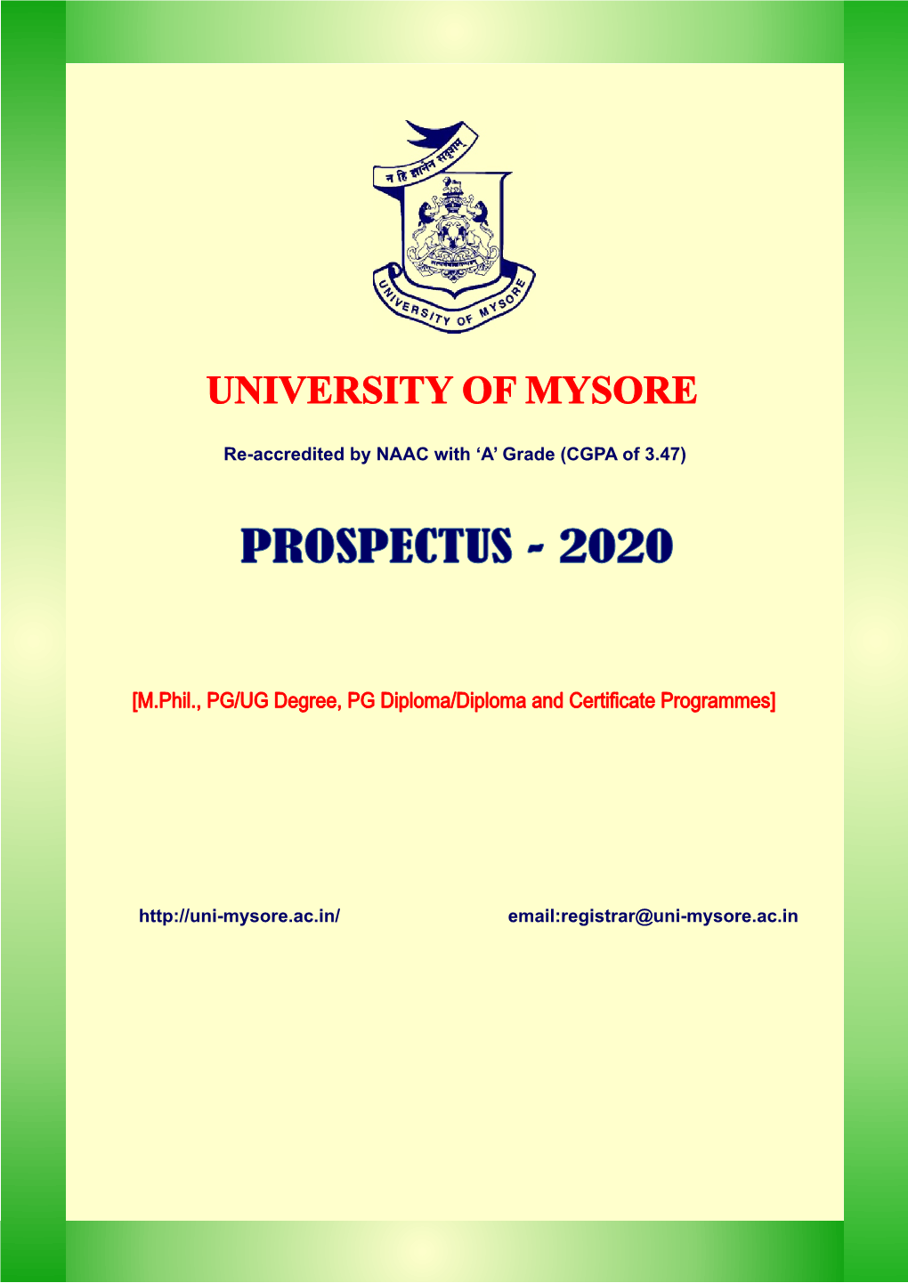 Prospectus - 2020
