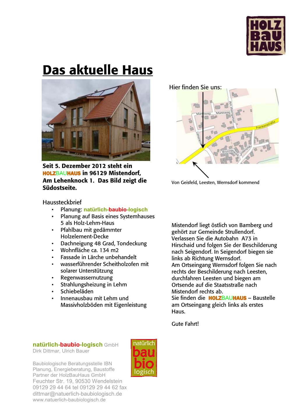 Das Aktuelle Haus in Mistendorf