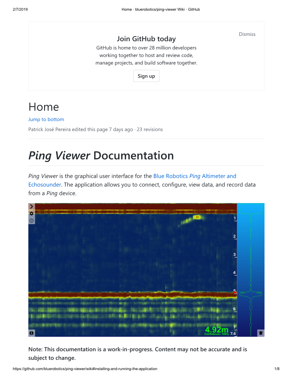 Bluerobotics Ping Sonar Altimeter and Echosounder