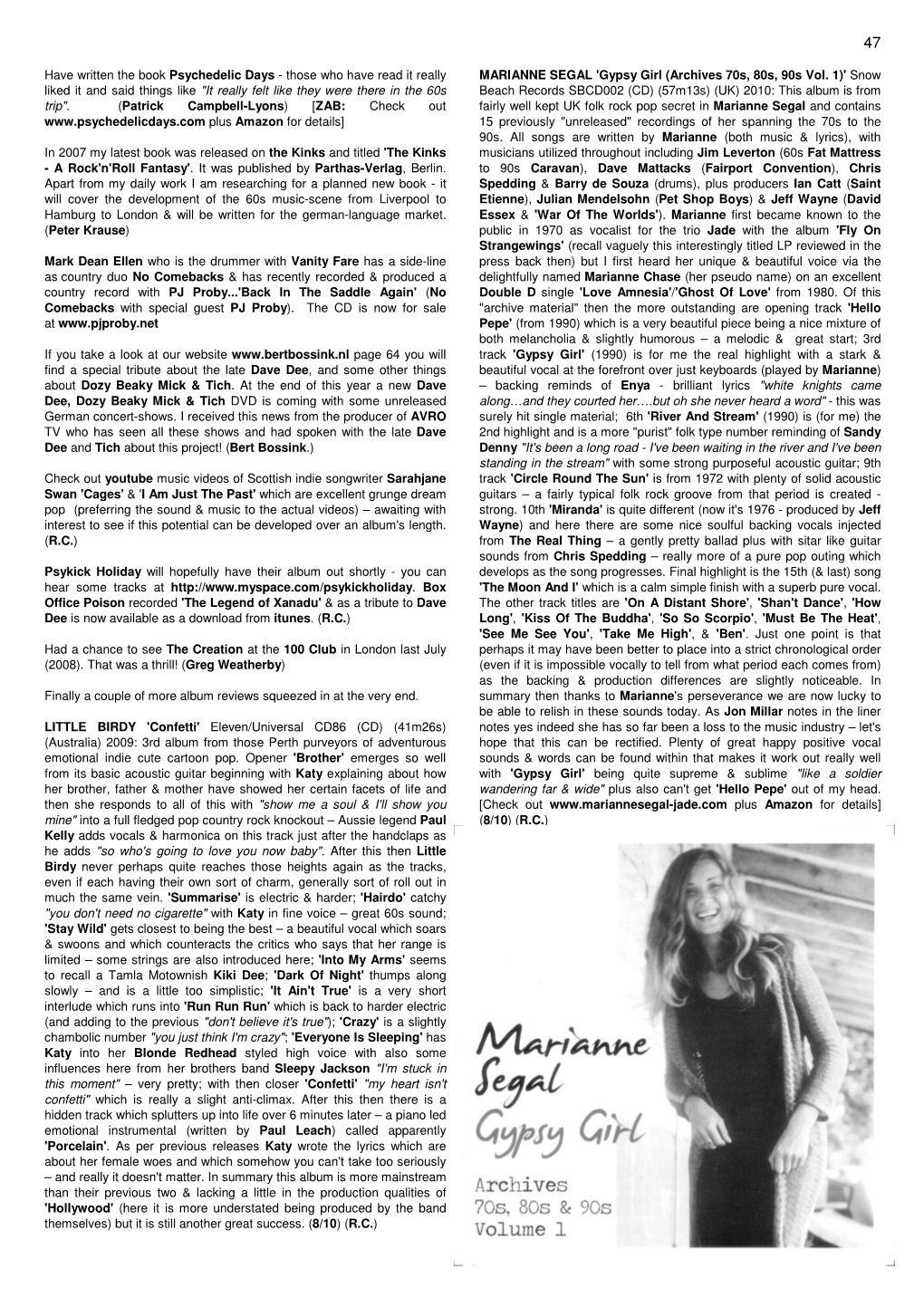 Review from Zabadak Magazine, Issue 25