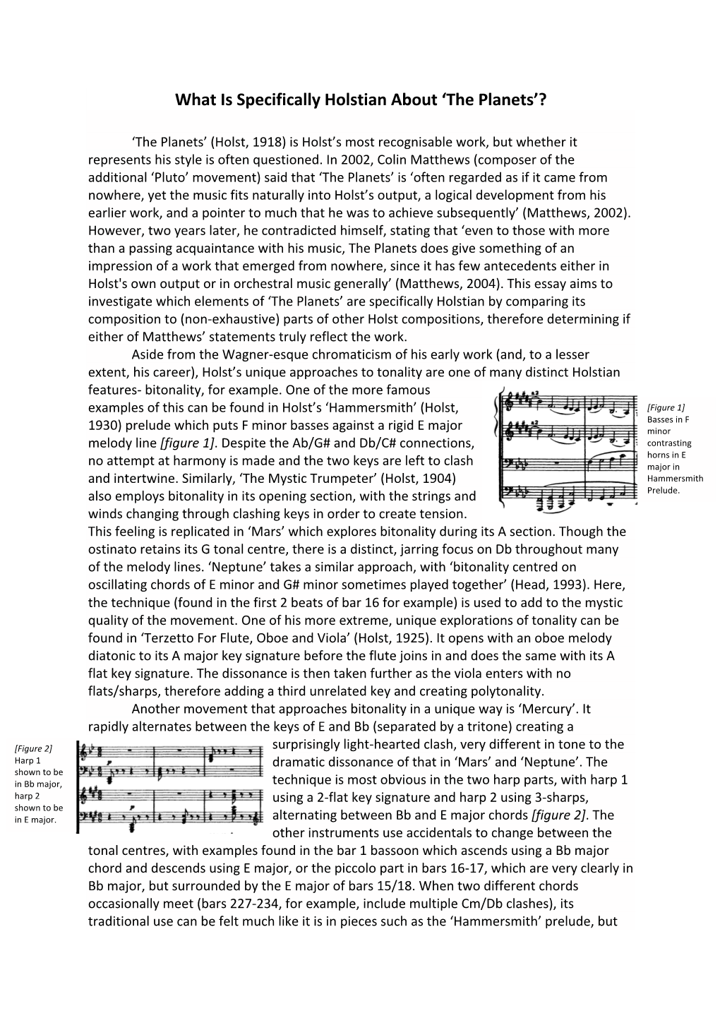 What Is Specifically Holstian About 'The Planets'?