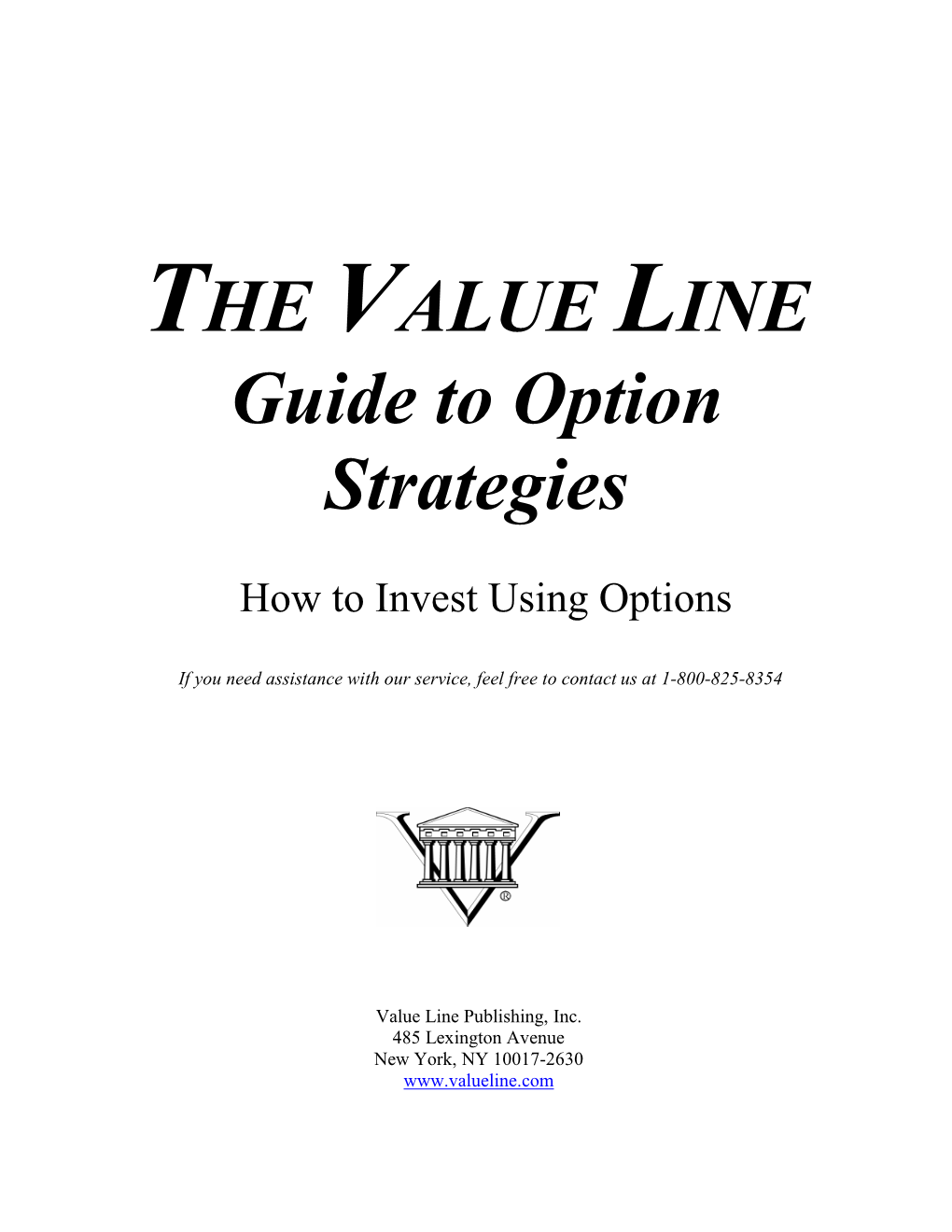 THE VALUE LINE Guide to Option Strategies