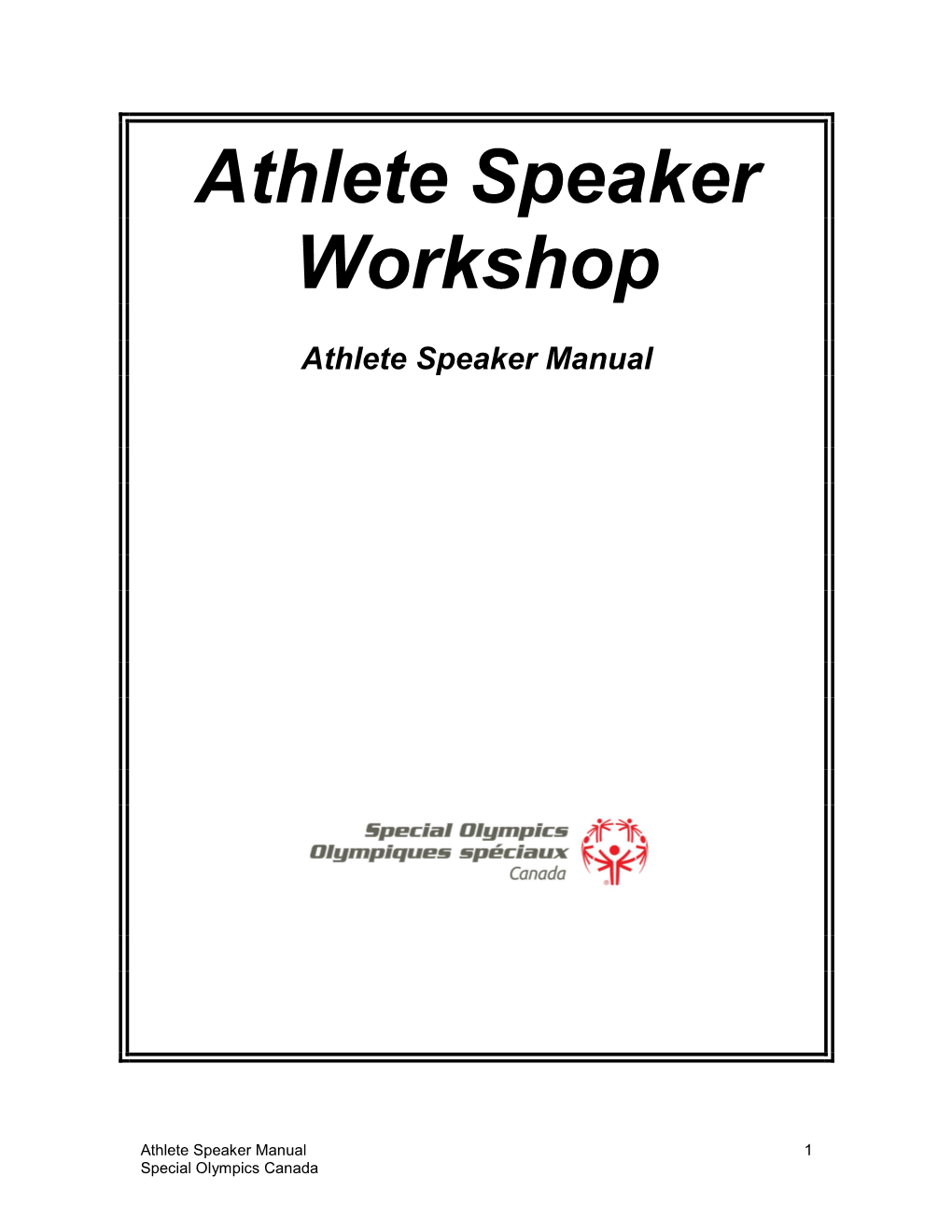 Athlete Ambassador Workshop