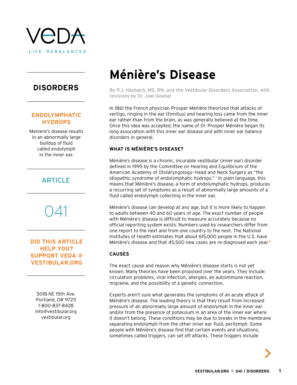 Ménière's Disease