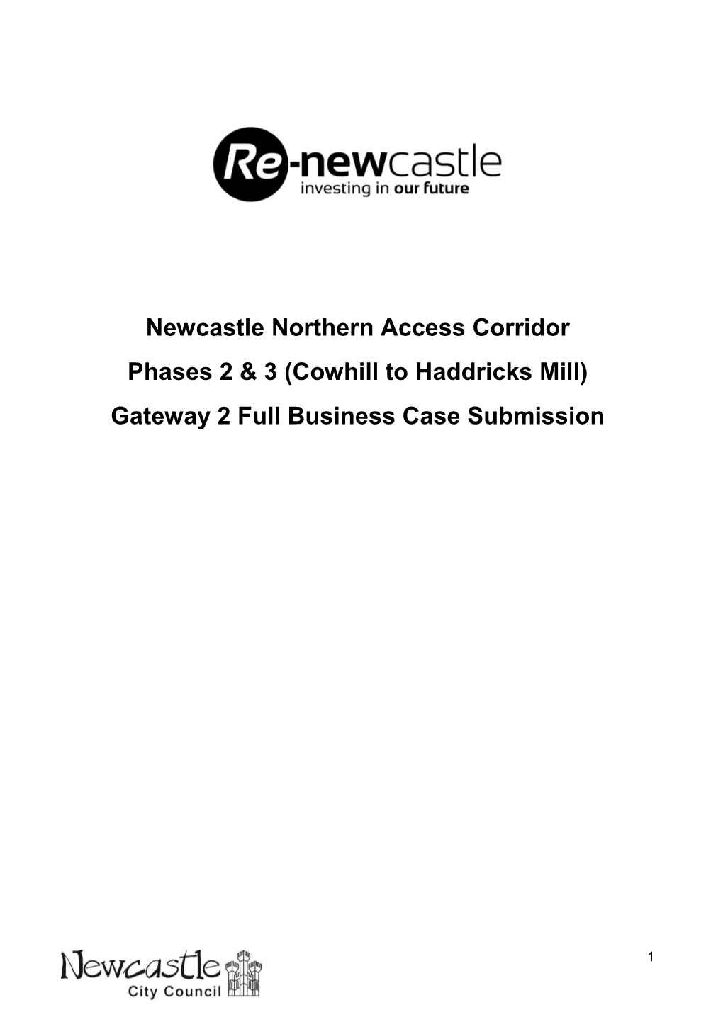 Newcastle Northern Access Corridor Phases 2 & 3 (Cowhill to Haddricks