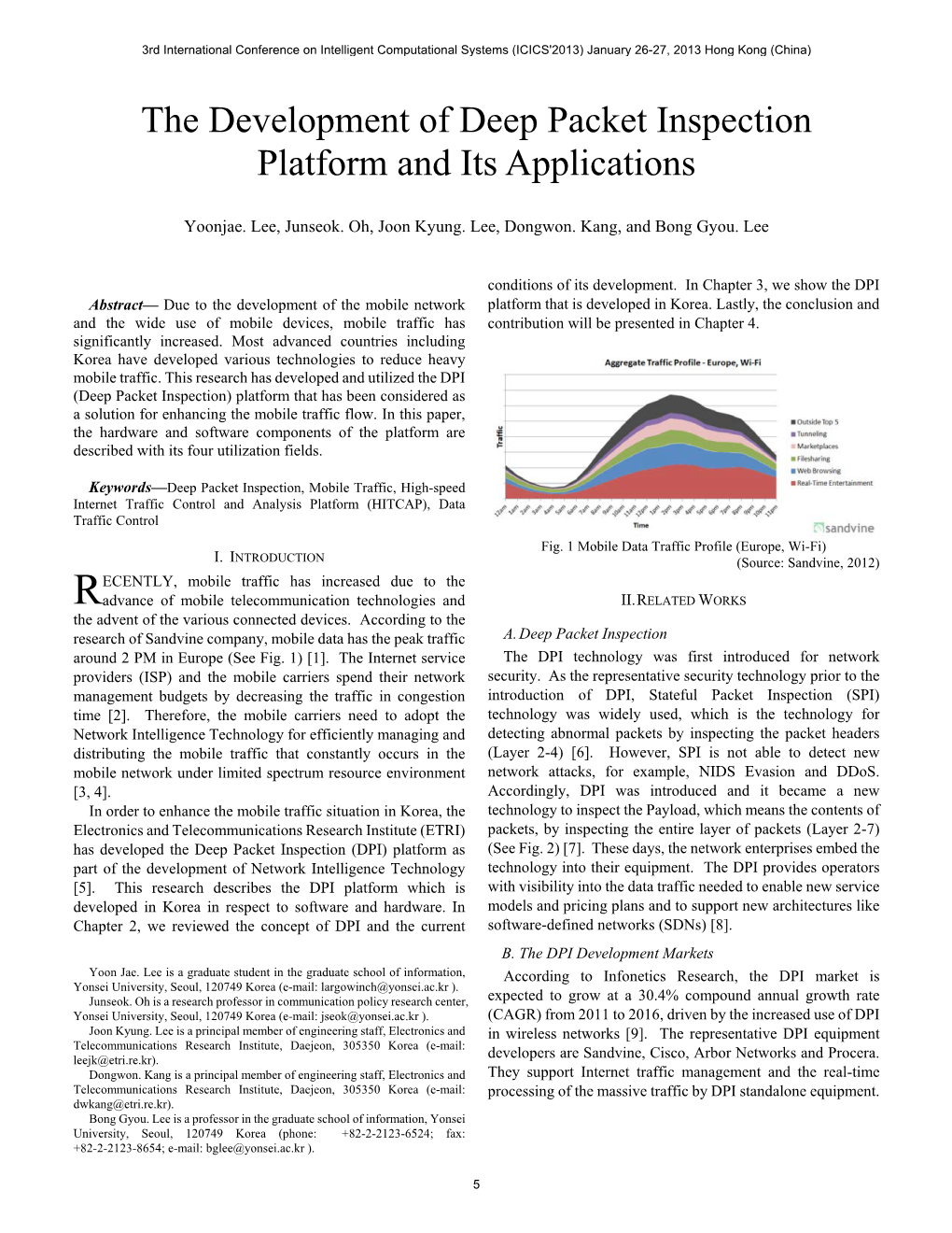 The Development of Deep Packet Inspection Platform and Its Applications