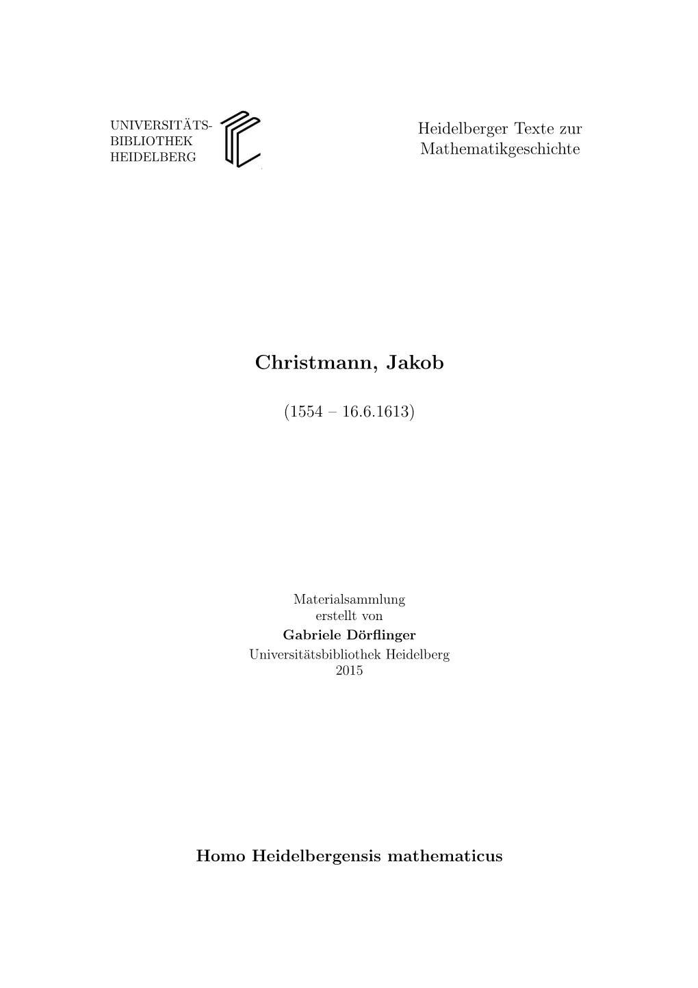 Christmann, Jakob