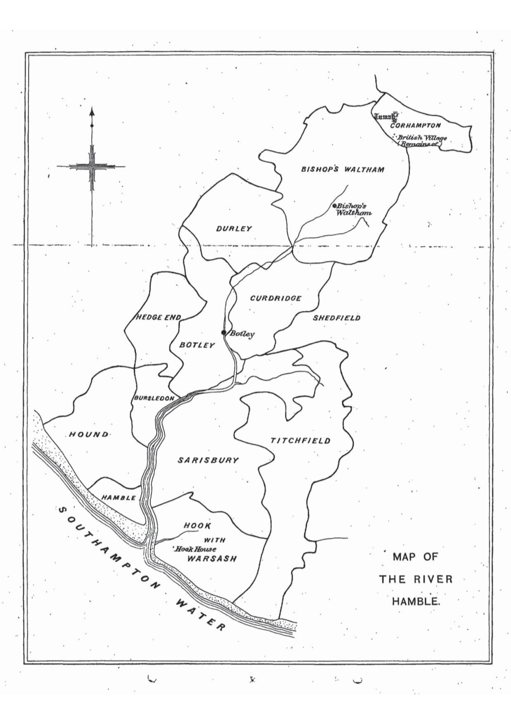 Map of the River Hamble