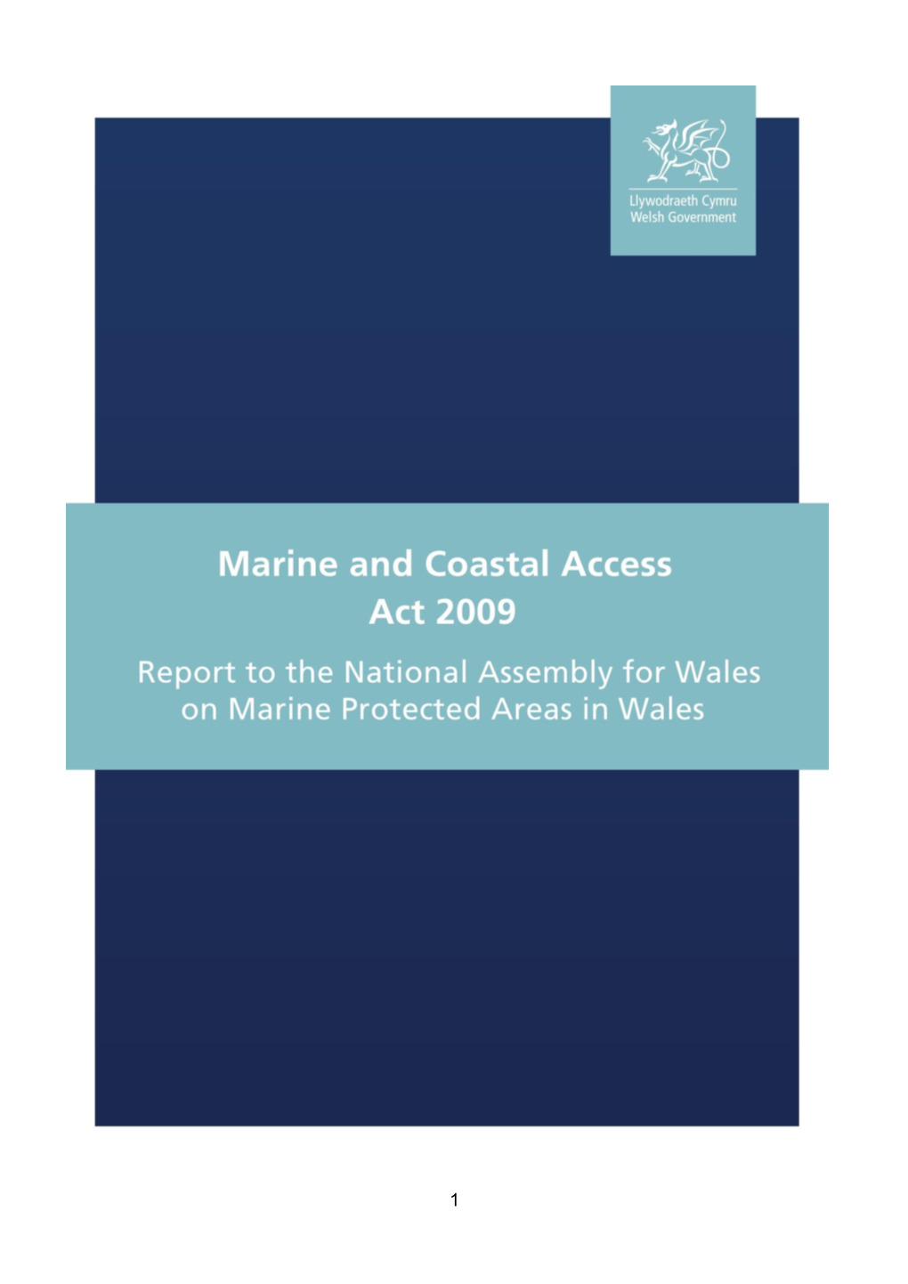 Report on Marine Protected Areas (Mpas)