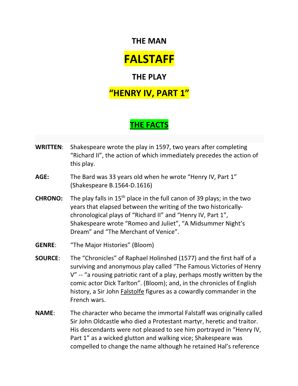 FALSTAFF-The-Facts-The-Play.Pdf