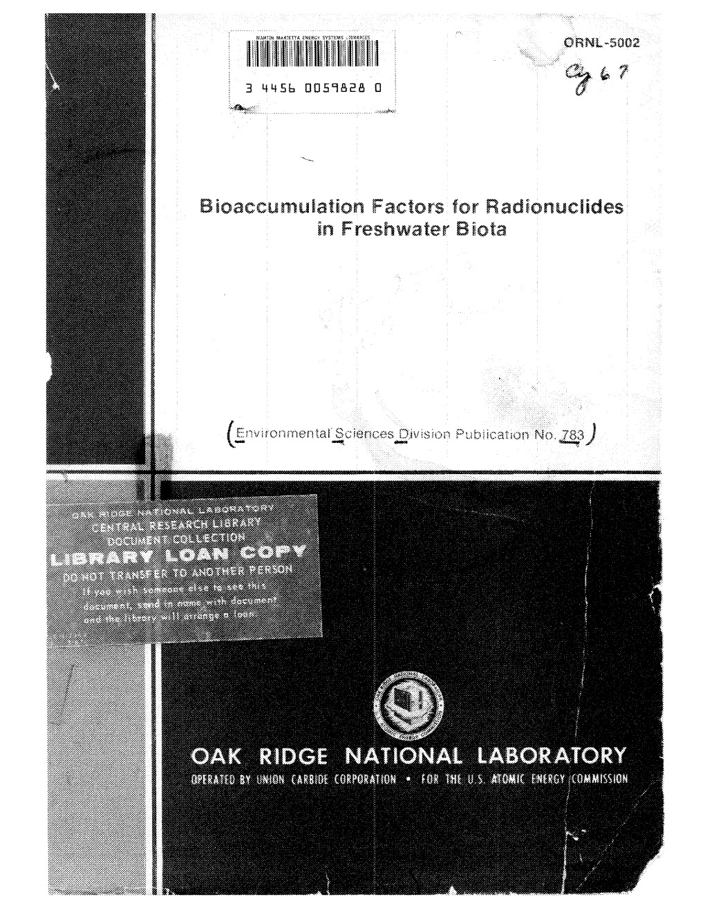 Bioaccumulation Factors for Radionuclides in Freshwater Biota