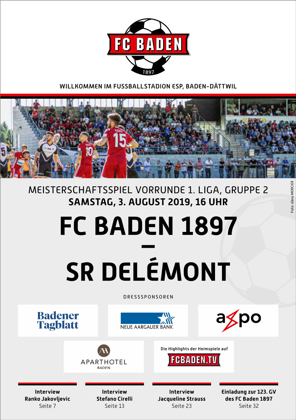 Fc Baden 1897 – Sr Delémont