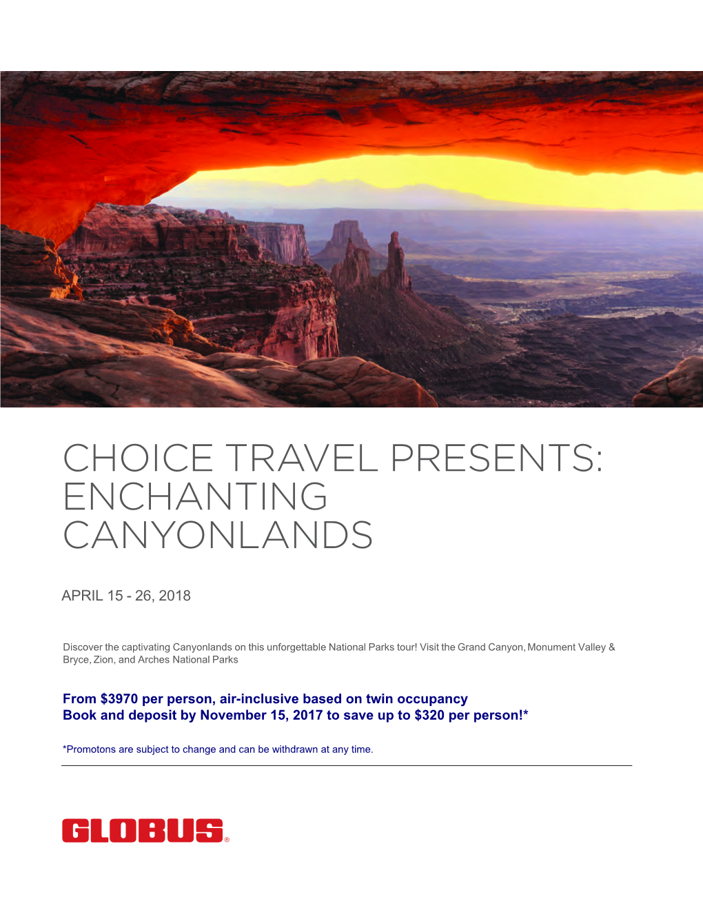 Choice Travel Presents: Enchanting Canyonlands