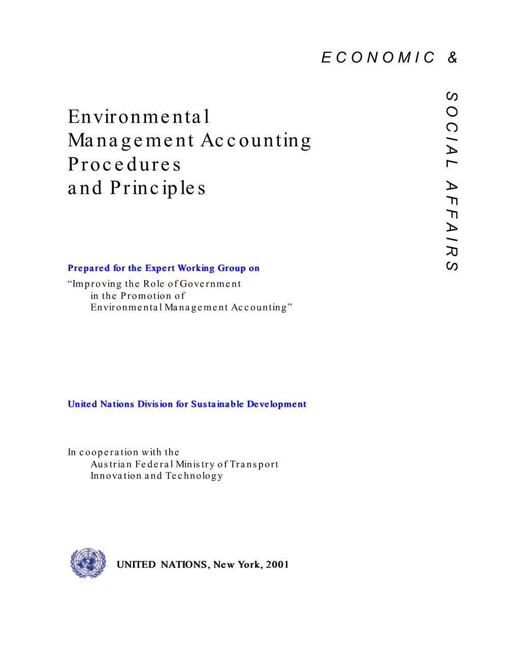 Environmental Management Accounting Procedures and Principles