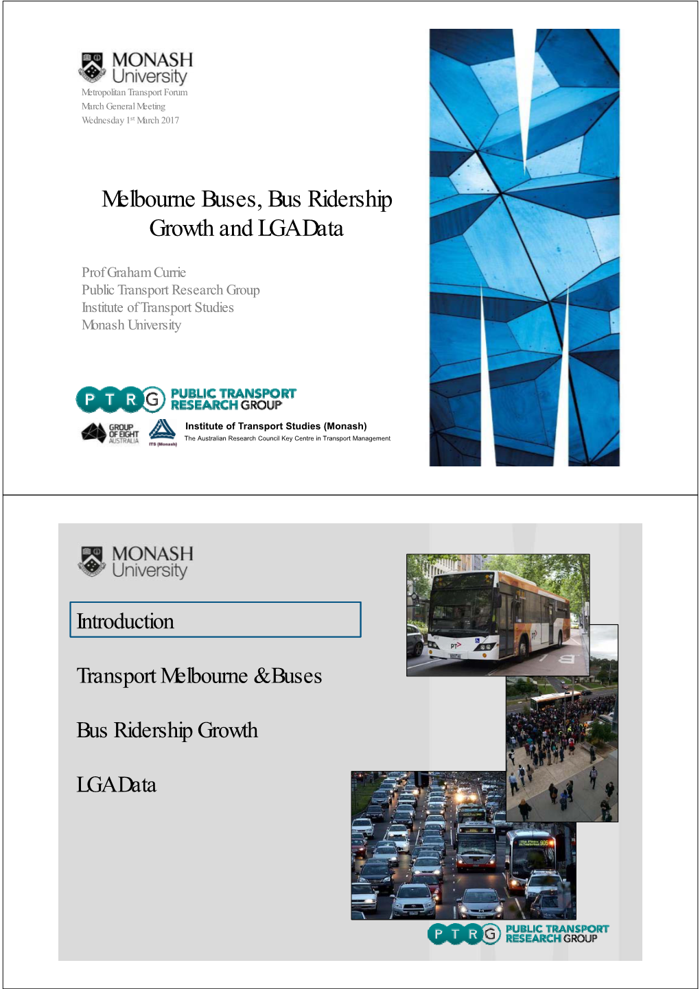 Melbourne Buses, Bus Ridership Growth and LGA Data