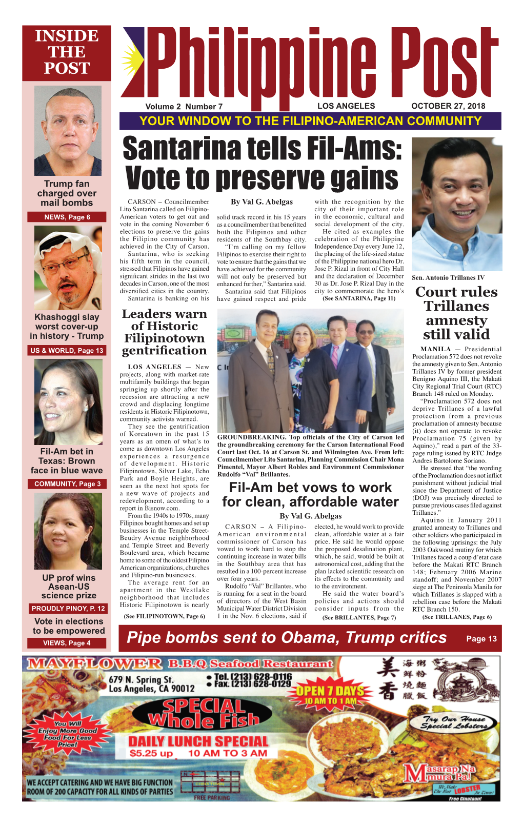 Philippinepost Oct 27 Pages 1-16