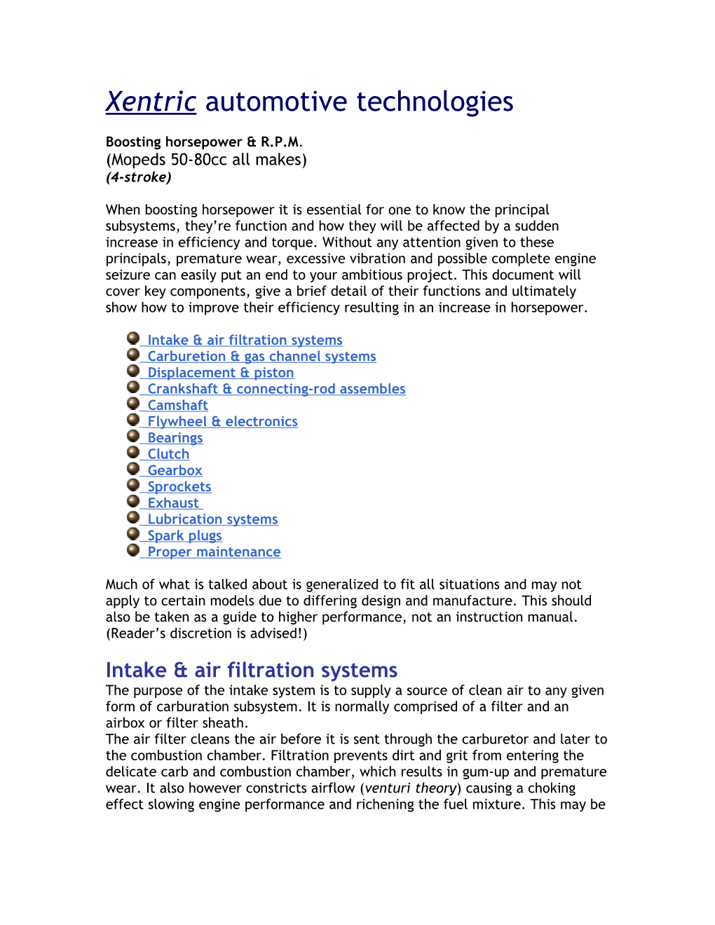 Xentric Theoretical Automotive Design