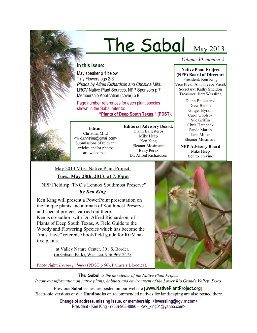 Sabal May 13