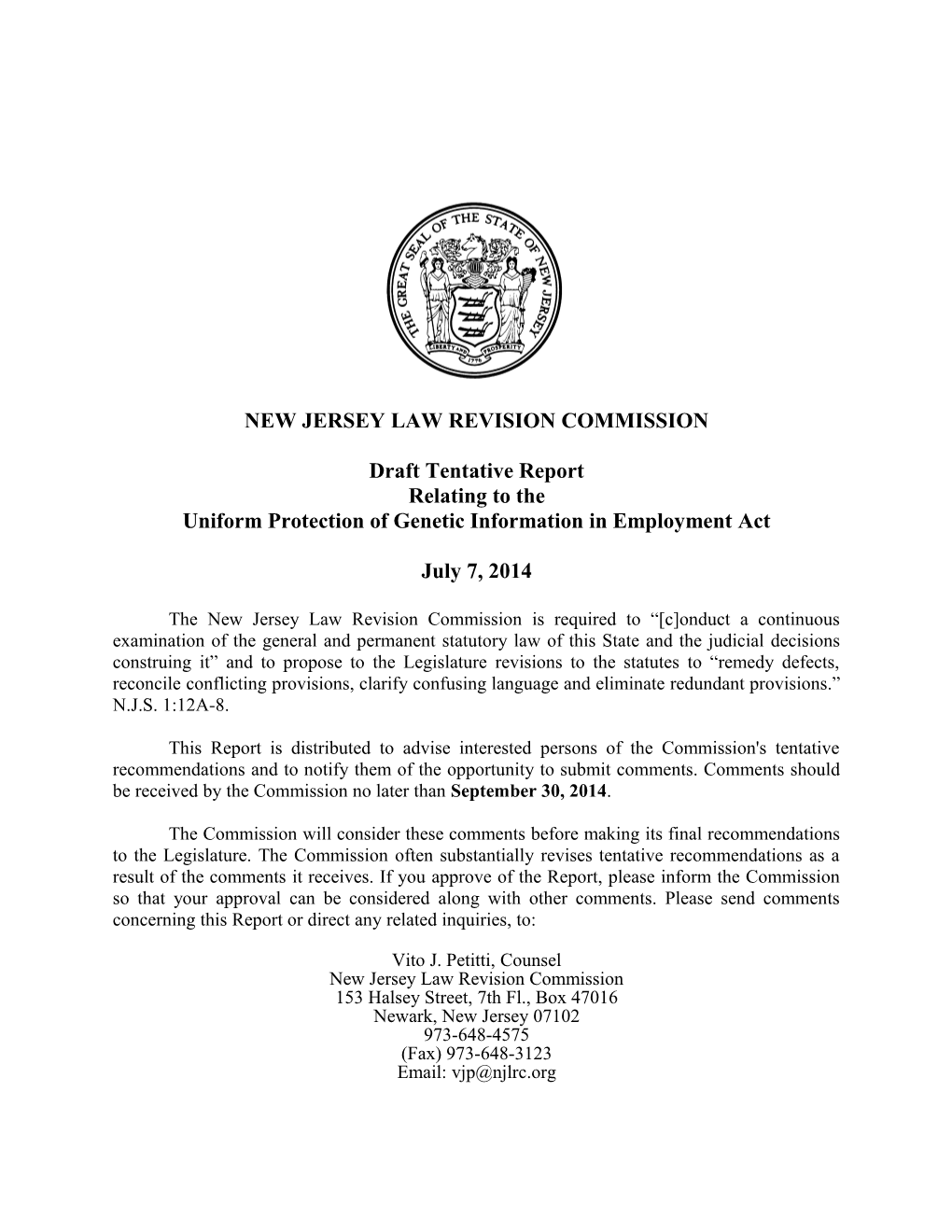 New Jersey Law Revision Commission s9