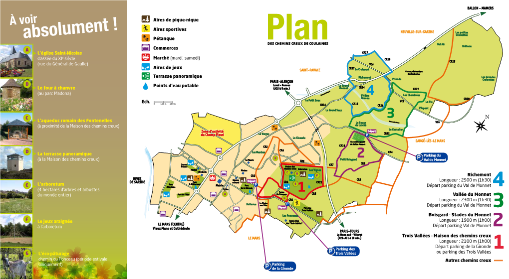 Plan Des Chemins Creux De Coulaines