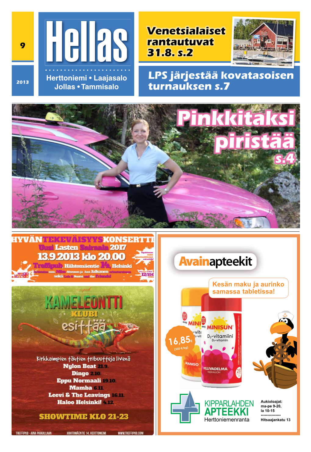 Pinkkitaksi Piristää S.4