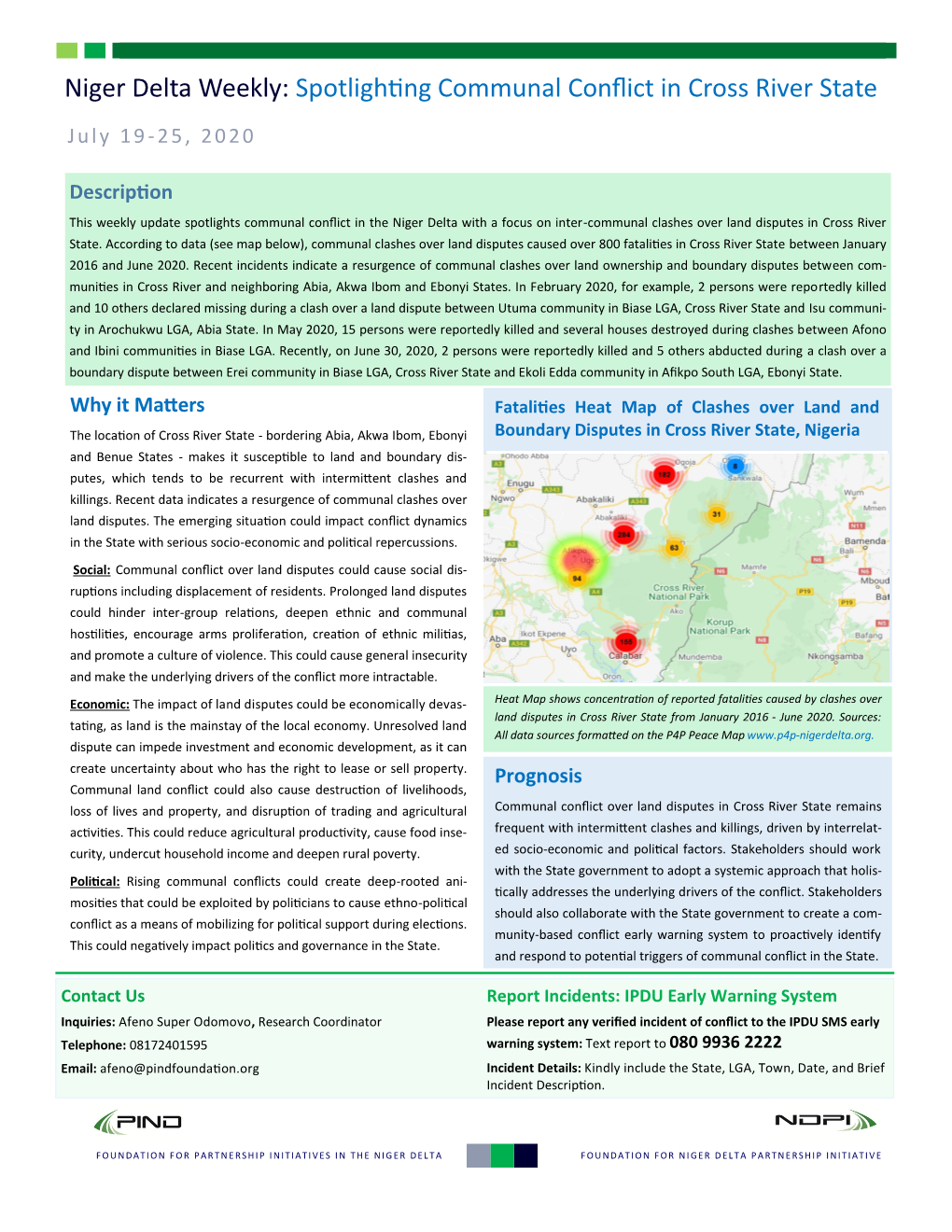 Niger Delta Weekly: Spotlighting Communal Conflict in Cross River State