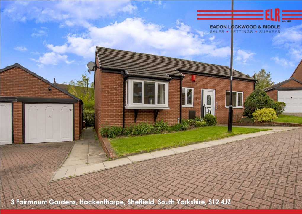 3 Fairmount Gardens, Hackenthorpe, Sheffield, South Yorkshire, S12 4JZ