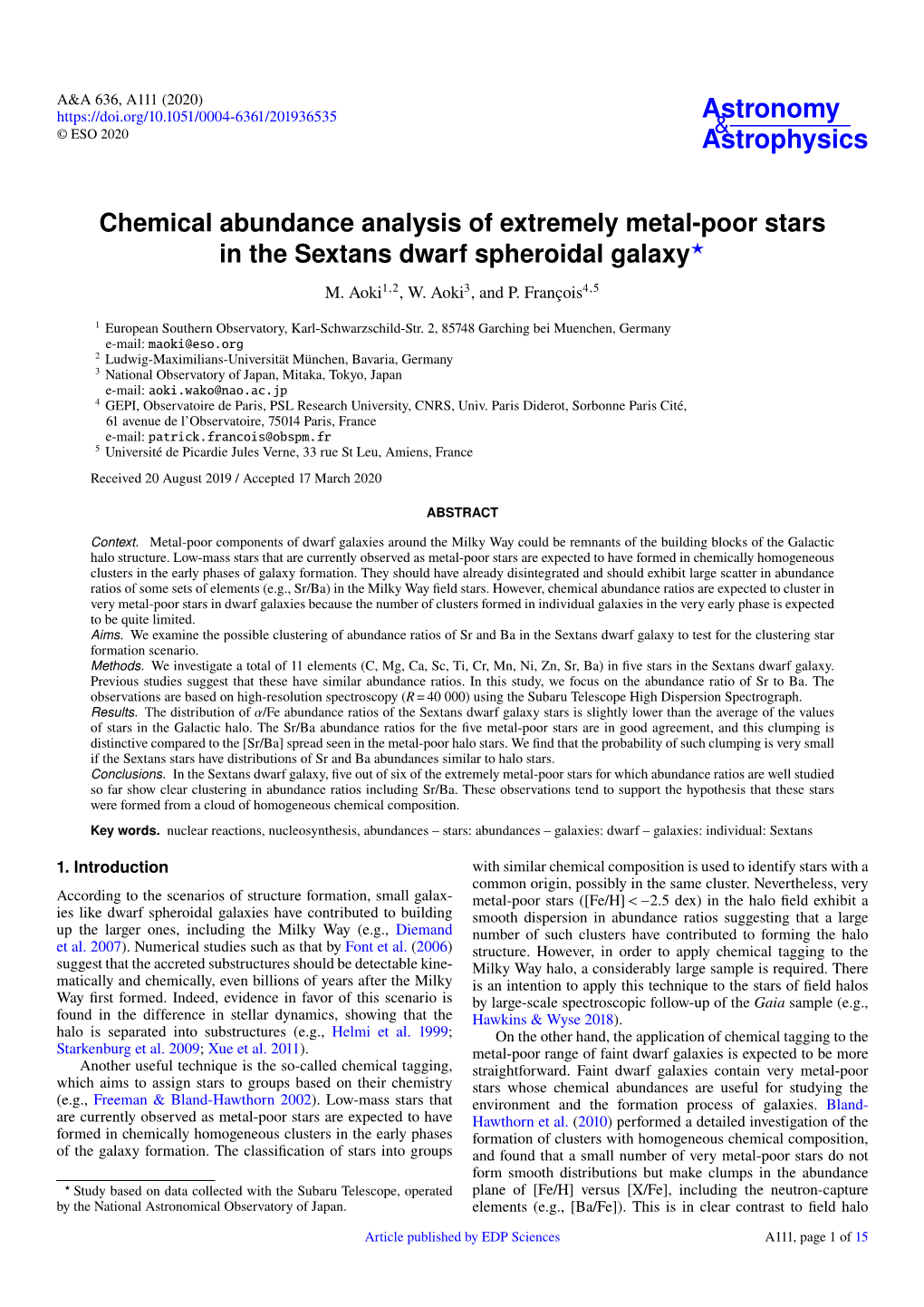 Chemical Abundance Analysis of Extremely Metal-Poor Stars in the Sextans Dwarf Spheroidal Galaxy? M