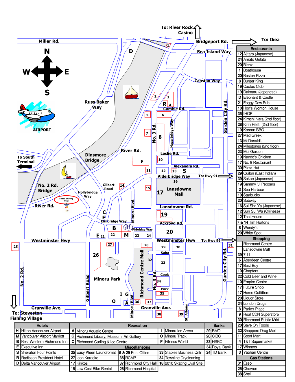 N Way 8 Burger King 19 Cactus Club S 19 Daimaru (Japanese) 2 3