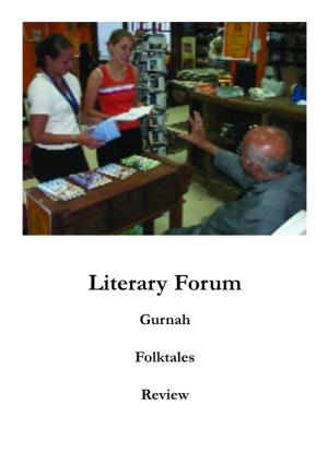 Literary Forum Gurnah