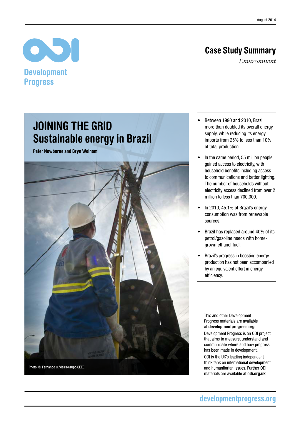 Joining the Grid Sustainable Energy in Brazil